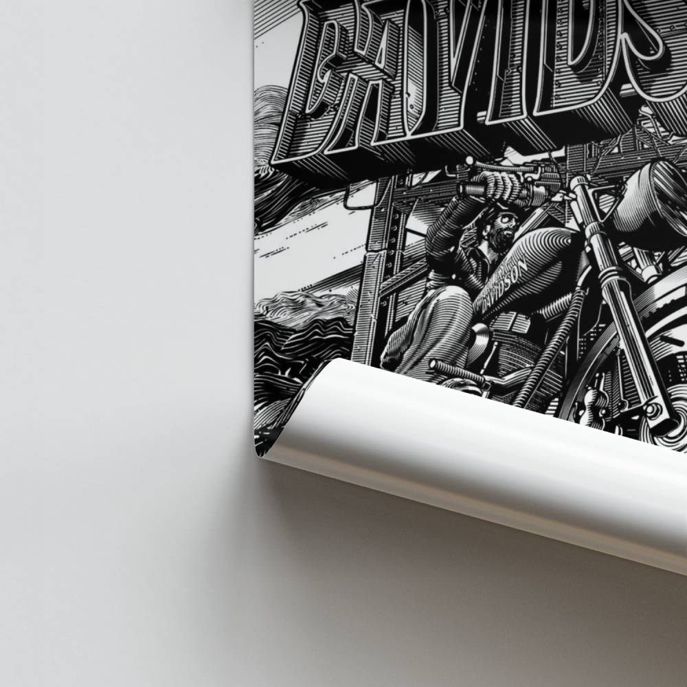 Pôster Harley Davidson Chrono