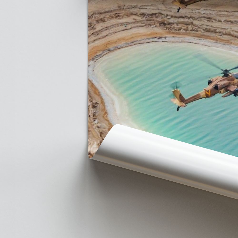 Poster Hélicoptères Désert