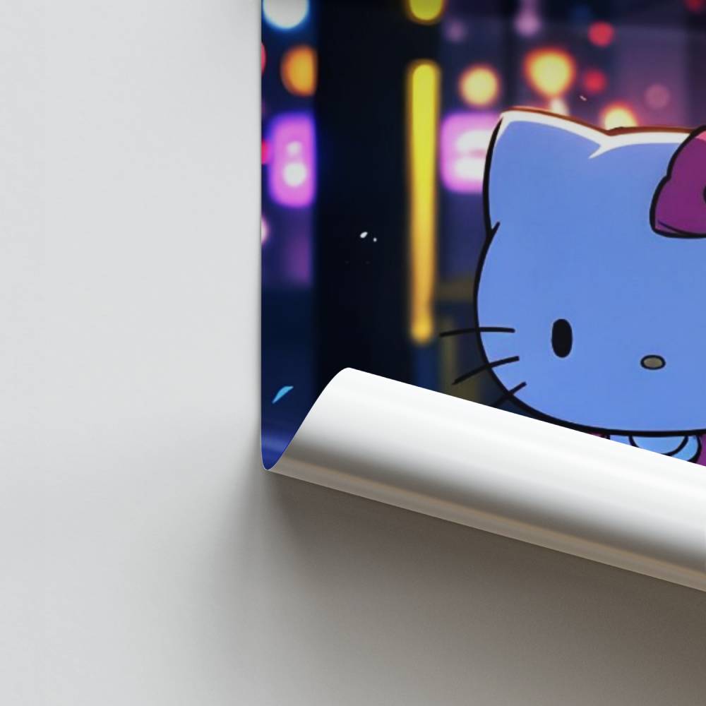 Pôster Hello Kitty Noturno