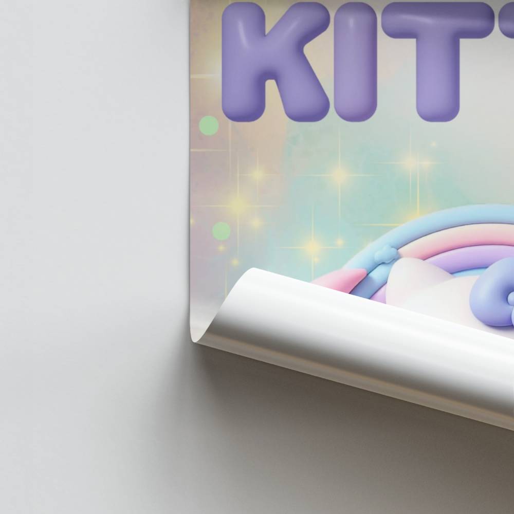 Poster Céu estrelado de Hello Kitty