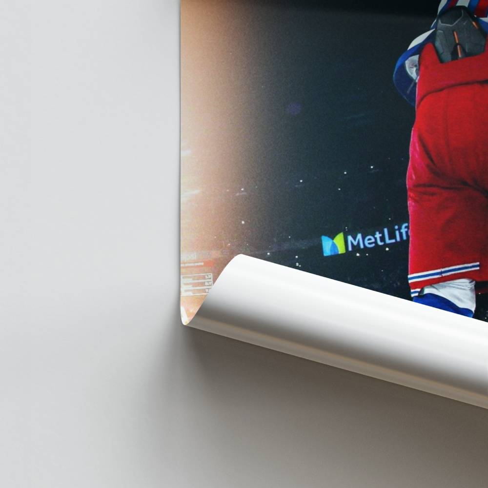 Pôster de gol intenso