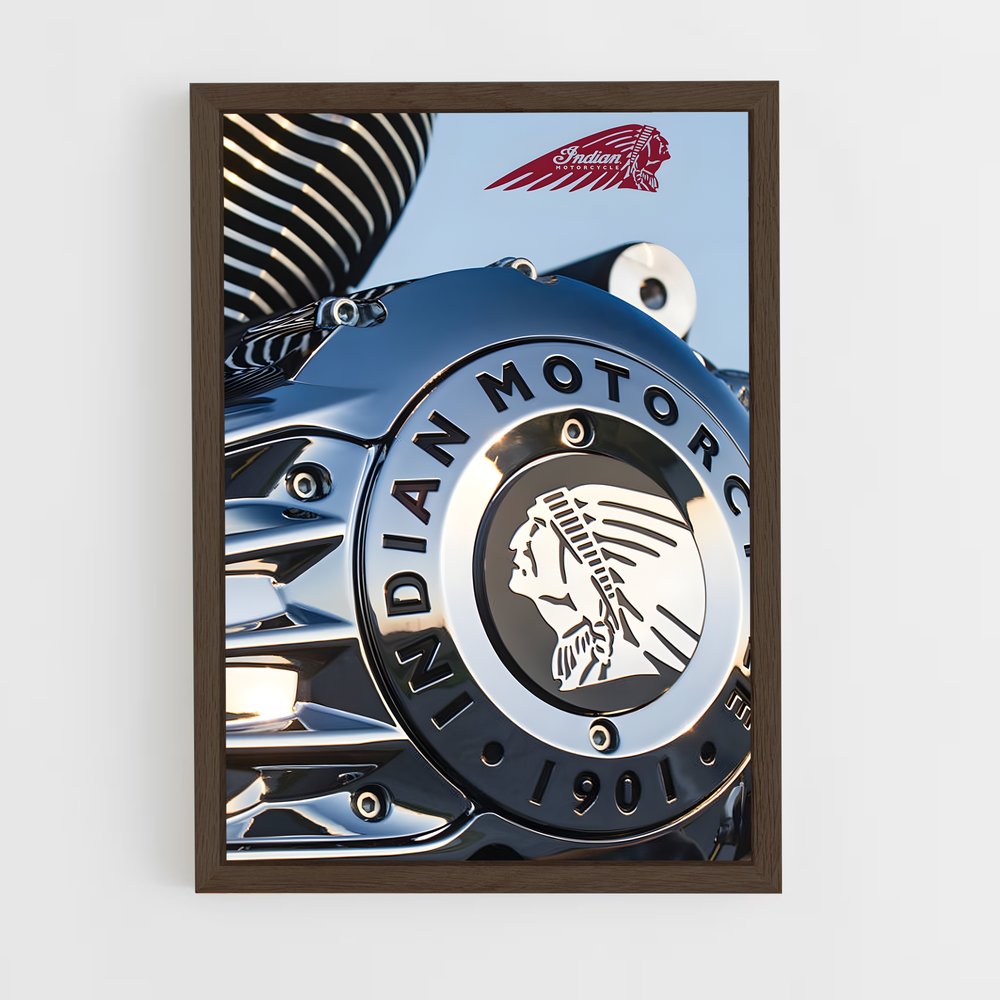 indian-motorcycle-10 cadre Bois foncé