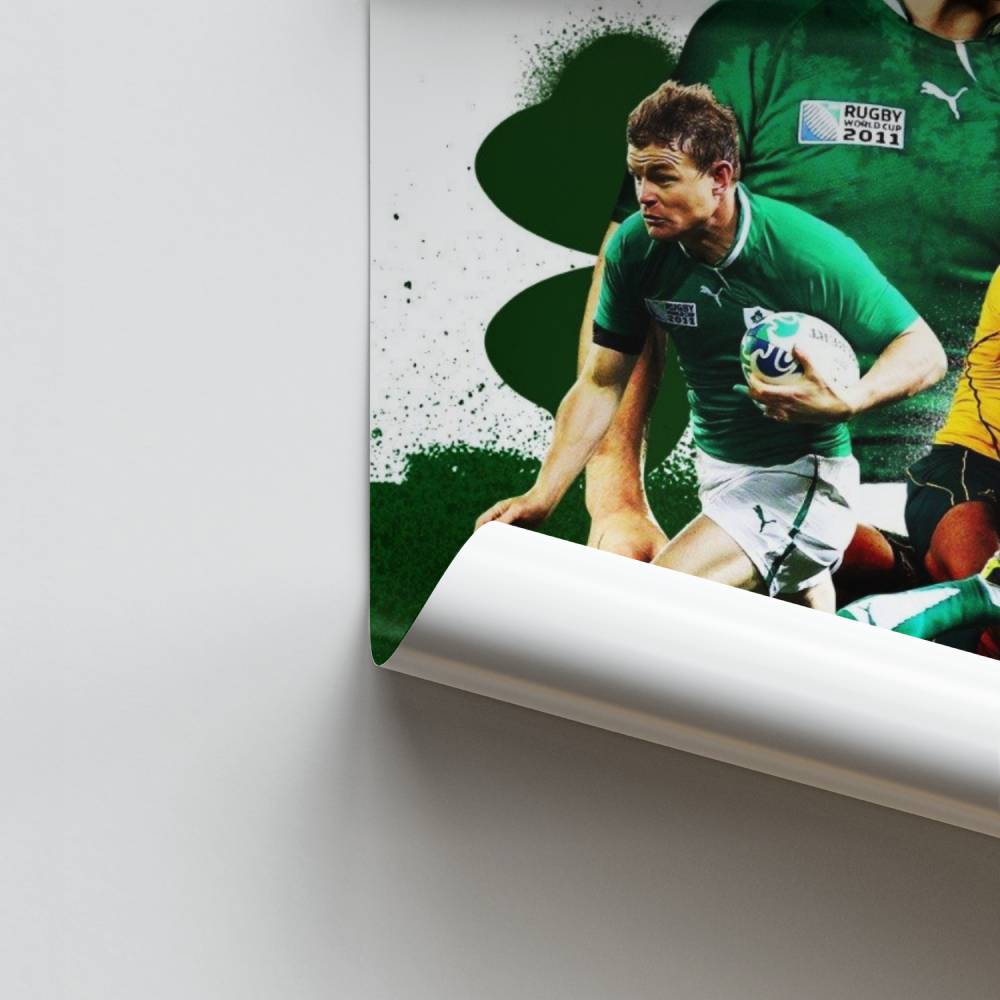 Pôster Paixão Irlandesa pelo Rugby
