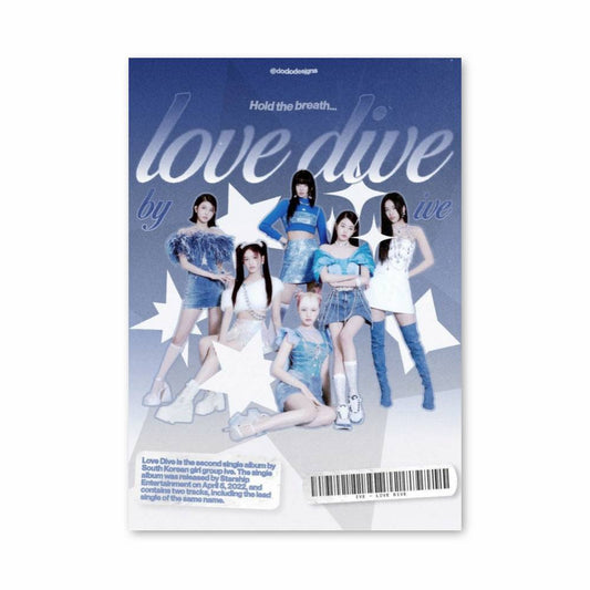 Poster Étoiles Bleues