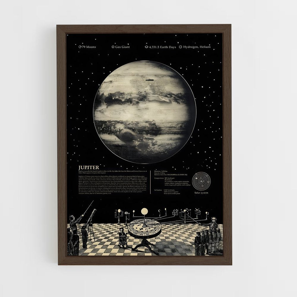 jupiter-13 cadre Bois foncé