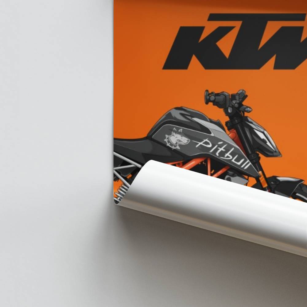 Pôster da motocicleta KTM