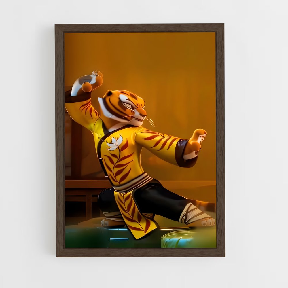 kung-fu-panda-16 cadre Bois foncé
