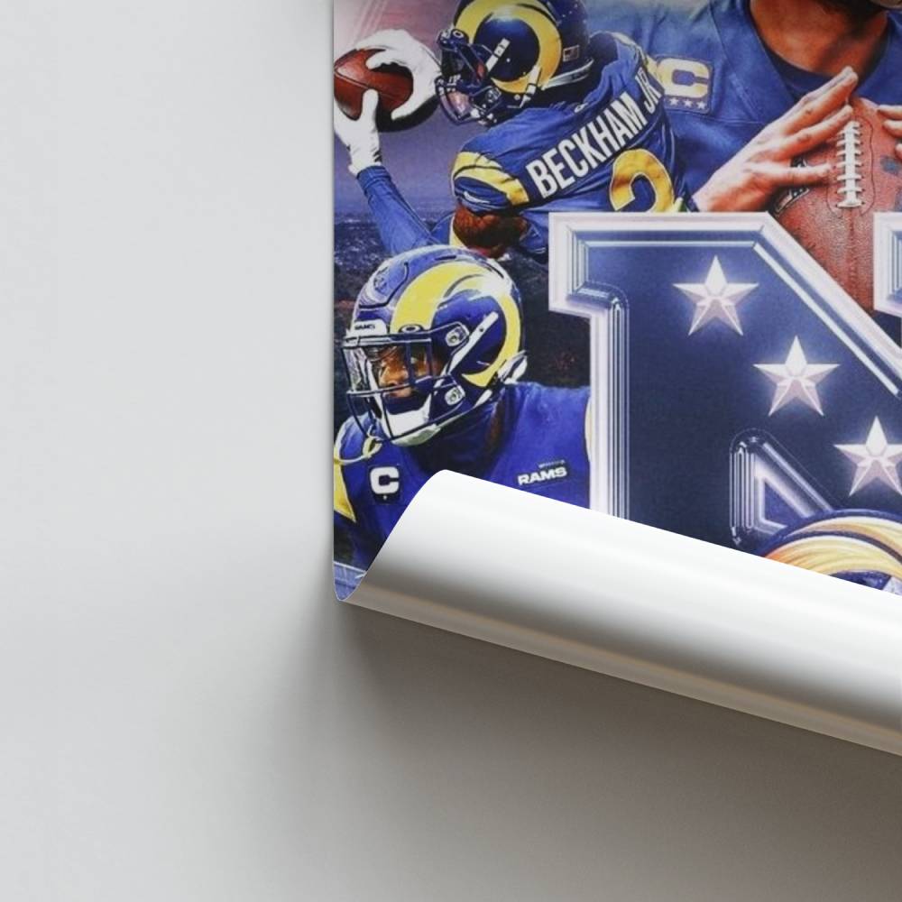Pôster dos Rams dos Campeões da NFC