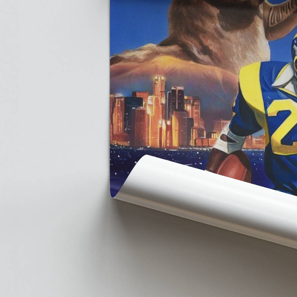 Pôster vintage dos Rams de Los Angeles