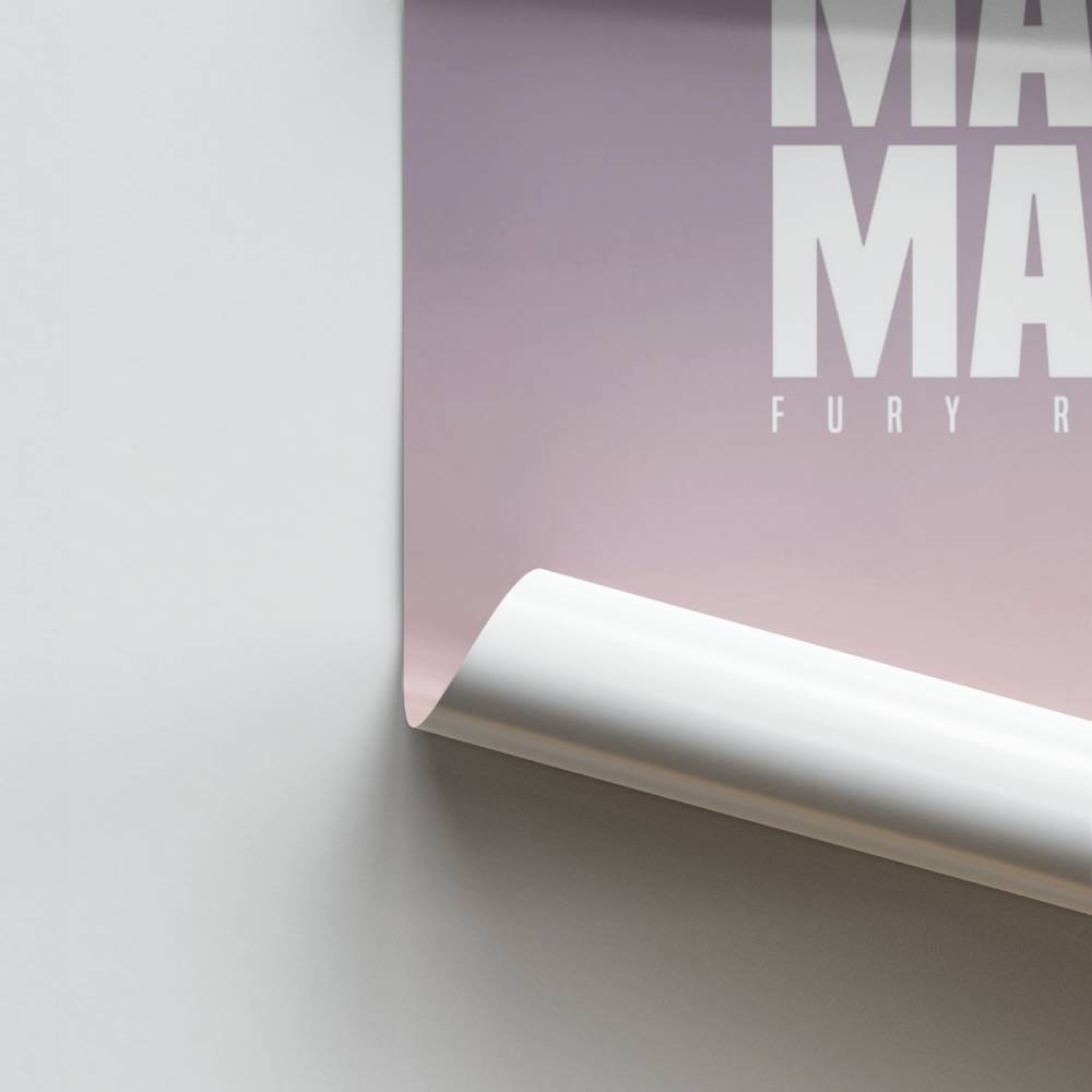 Pôster do alvorecer da estrada da fúria