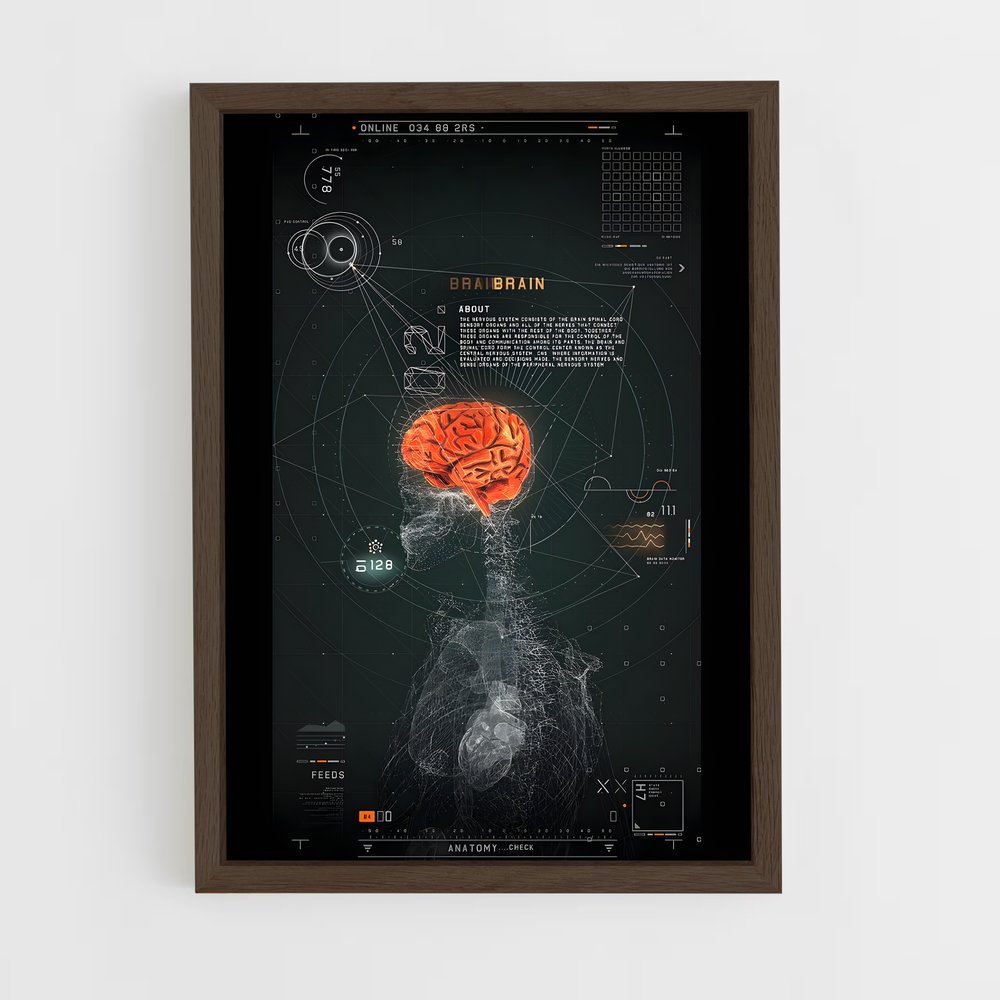 medecine-2 cadre Bois foncé