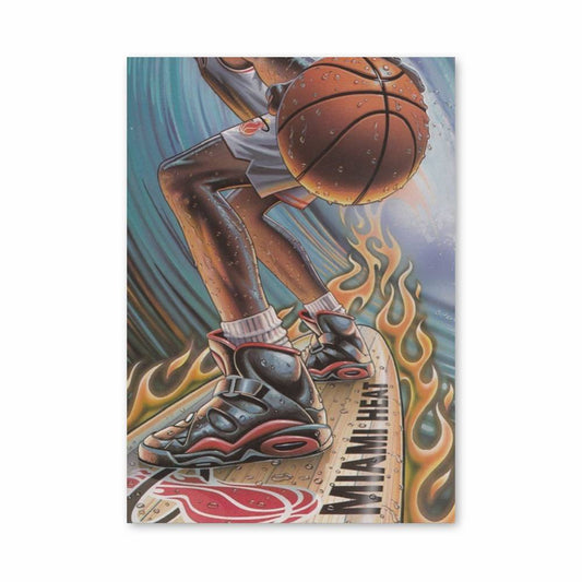 Poster Surf en Flammes