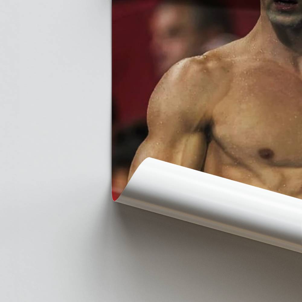 Pôster do campeão de natação