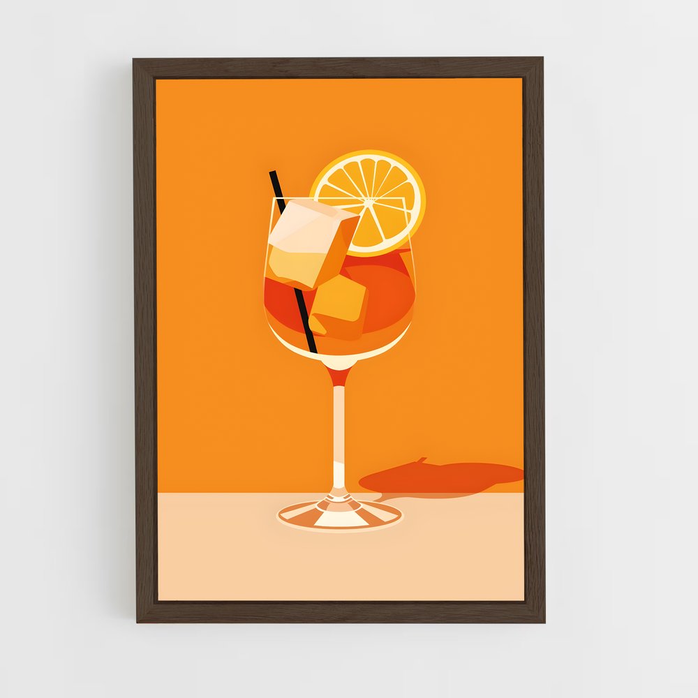 minimalist-7 cadre Bois foncé