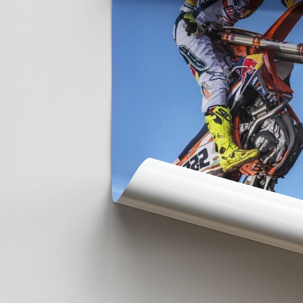 Poster Figura de motocicleta