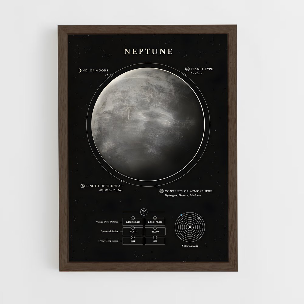 neptune-13 cadre Bois foncé