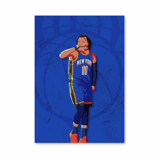 Poster Blue Knicks Player