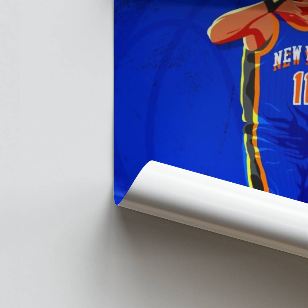 Pôster do jogador do Blue Knicks
