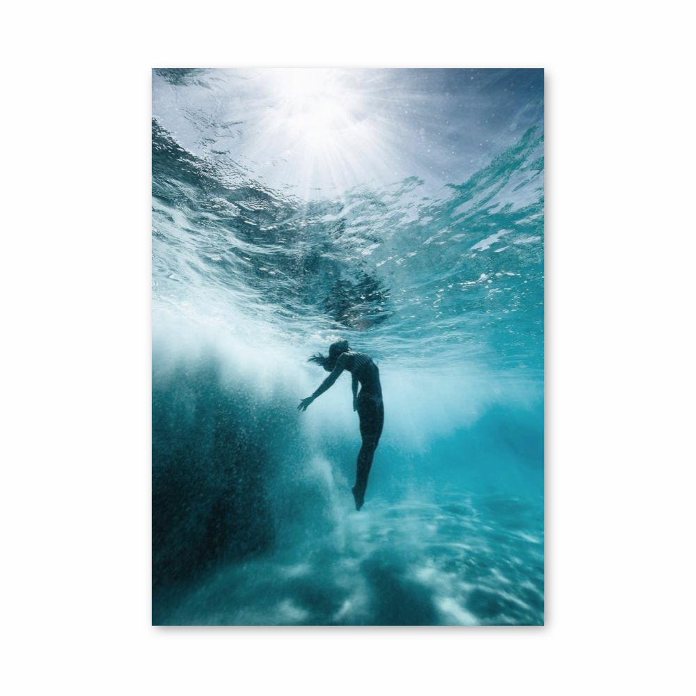 Poster Océan Femme