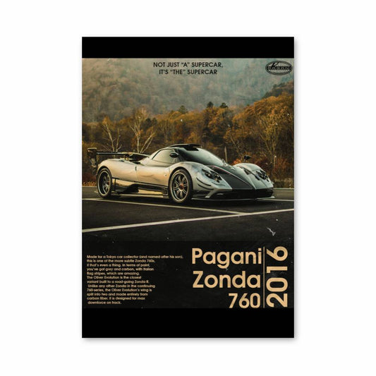 Poster Pagani Zonda Élégance