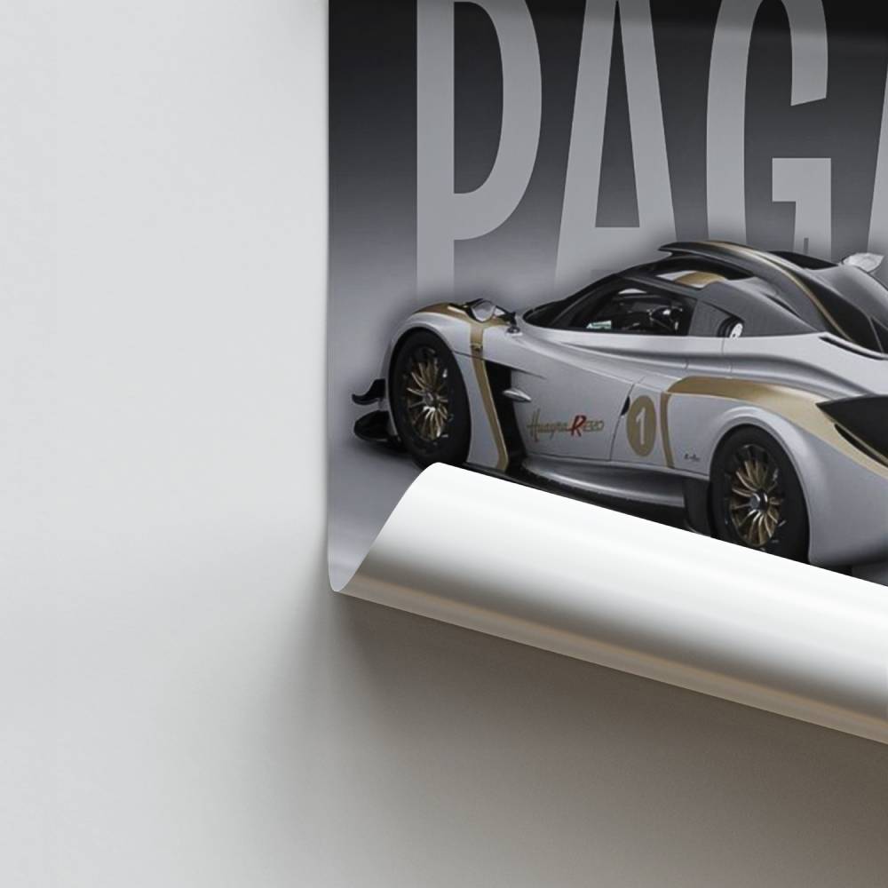 Pôster de corrida Pagani Huayra