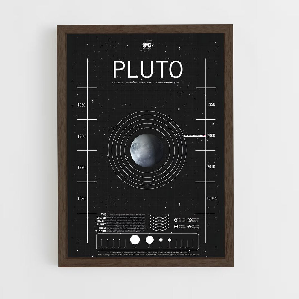 pluto-12 cadre Bois foncé