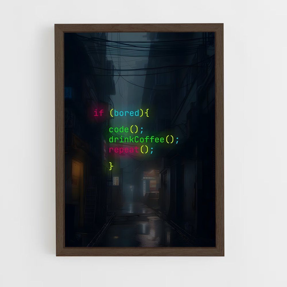 programmer-5 cadre Bois foncé