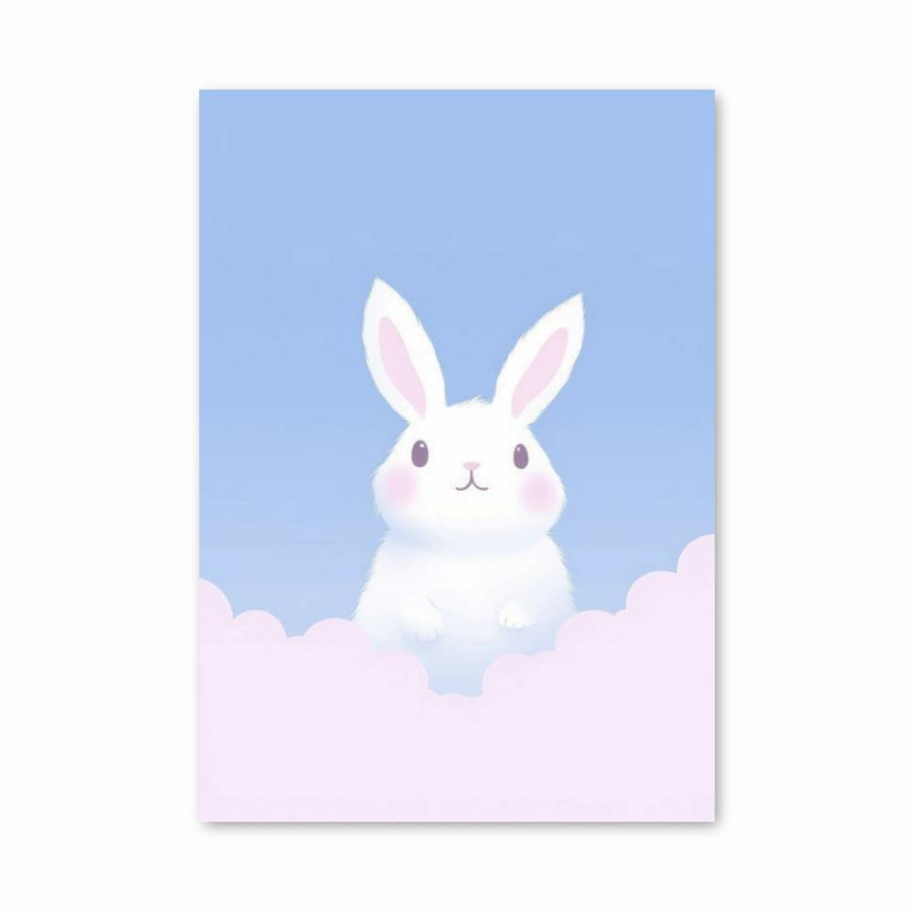 Poster Lapin Céleste