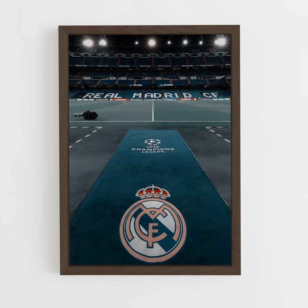 real-madrid-10 cadre Bois foncé