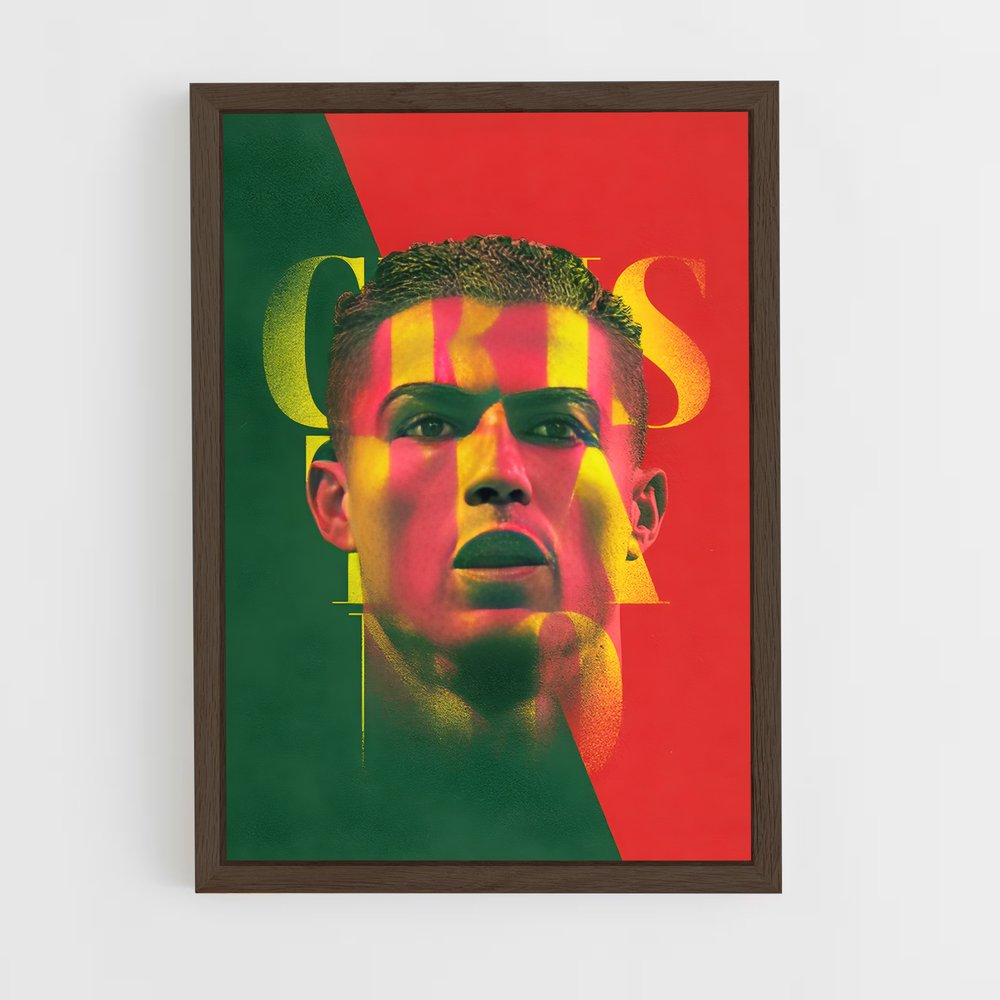 ronaldo-13 cadre Bois foncé