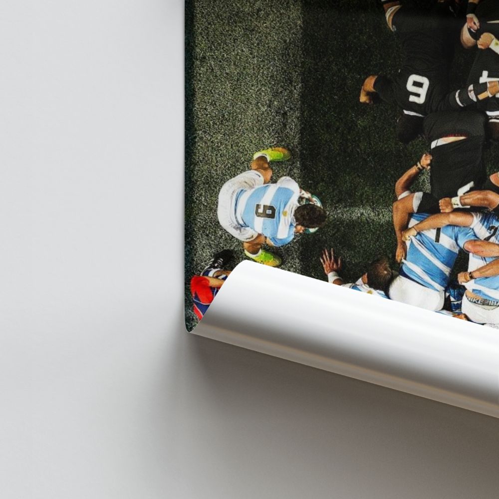 Poster Rugby Mélée