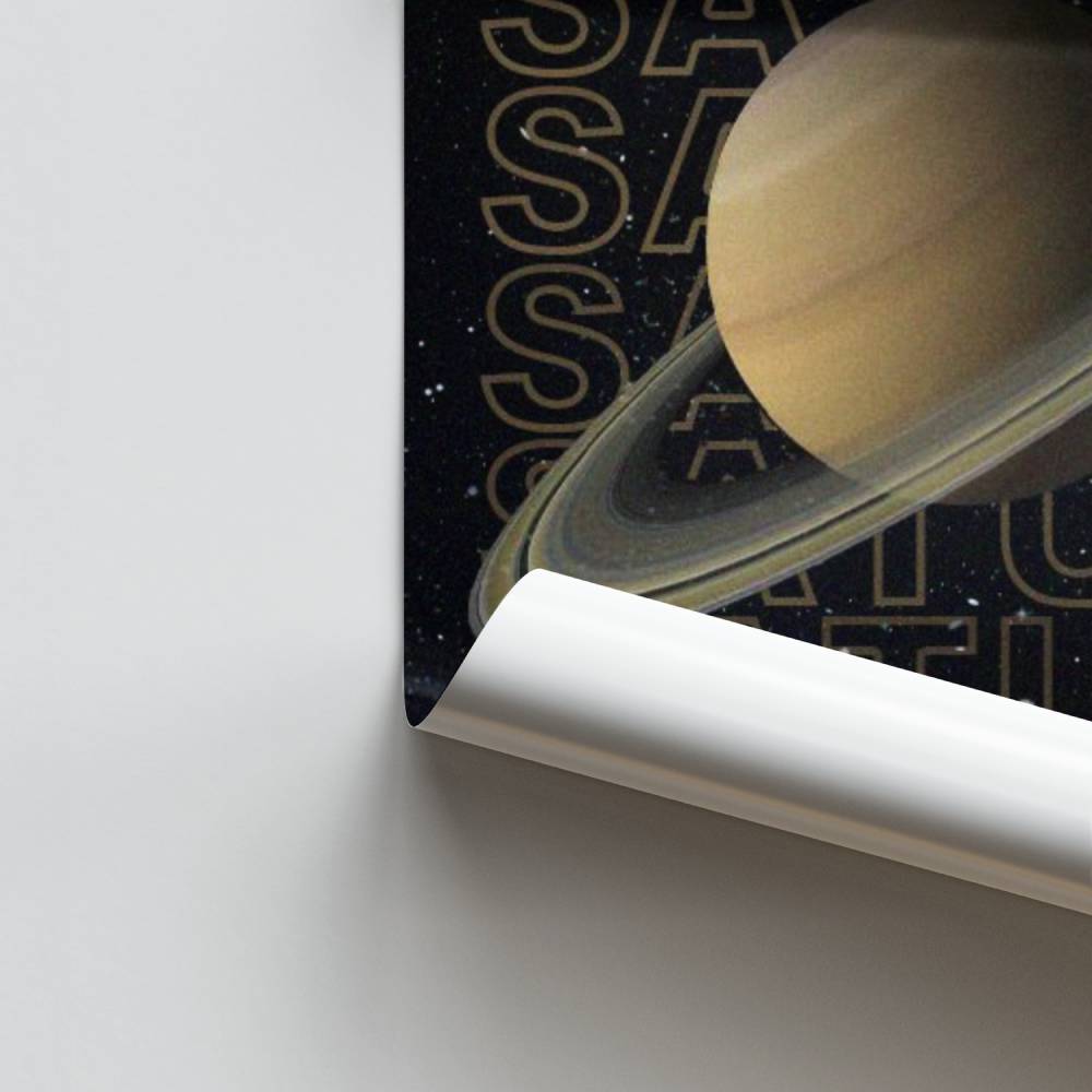 Póster Celestial de Saturno