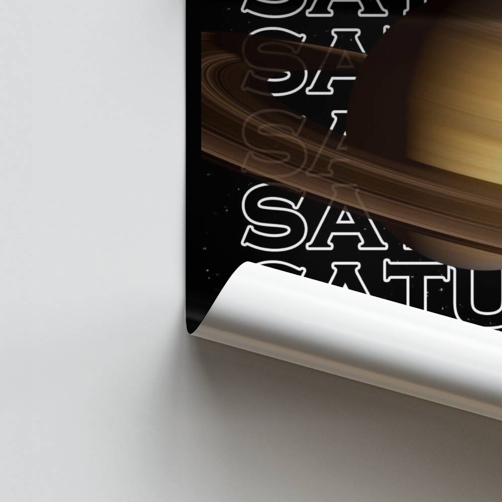 Póster Eclipse de Saturno