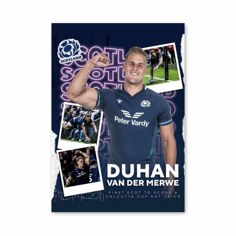 Poster Rugby Écossais Duhan