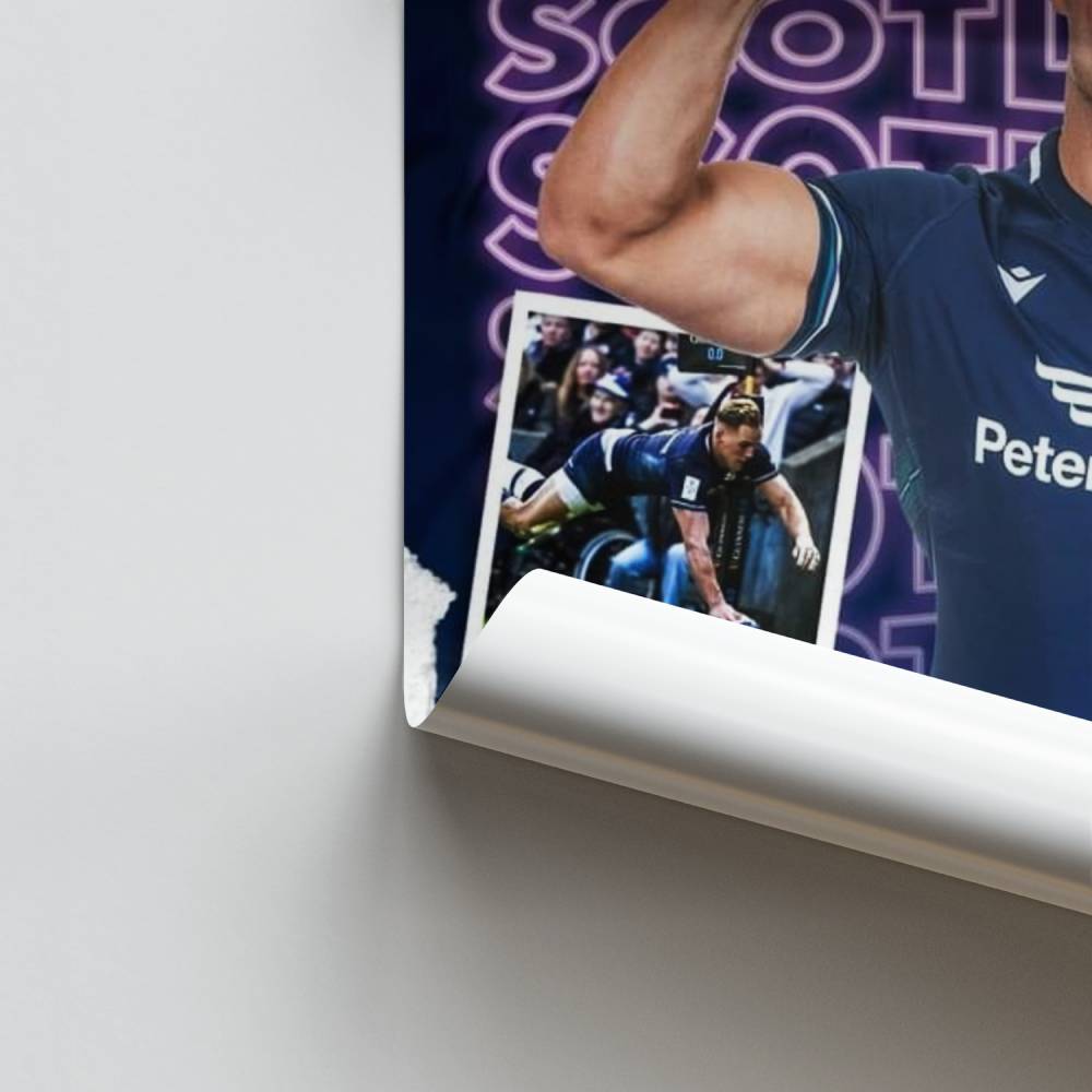 Pôster de rugby escocês de Duhan