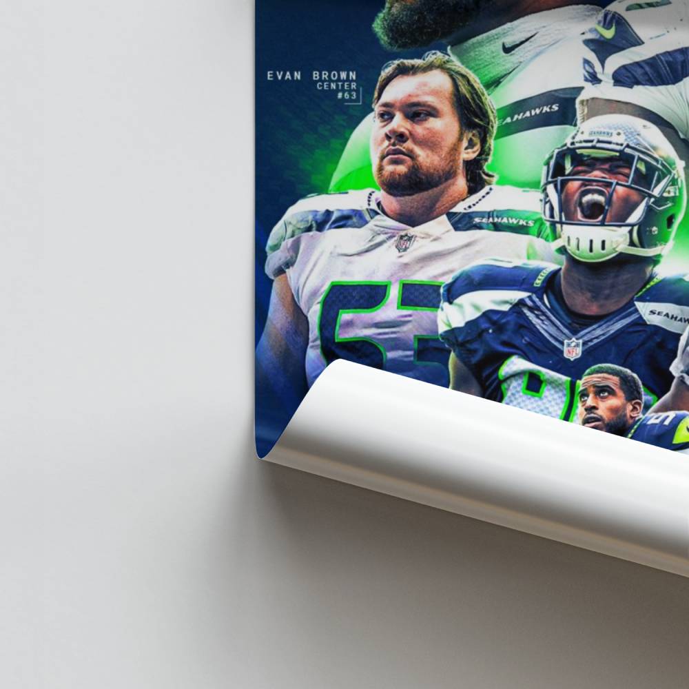 Pôster Assinaturas dos Seahawks