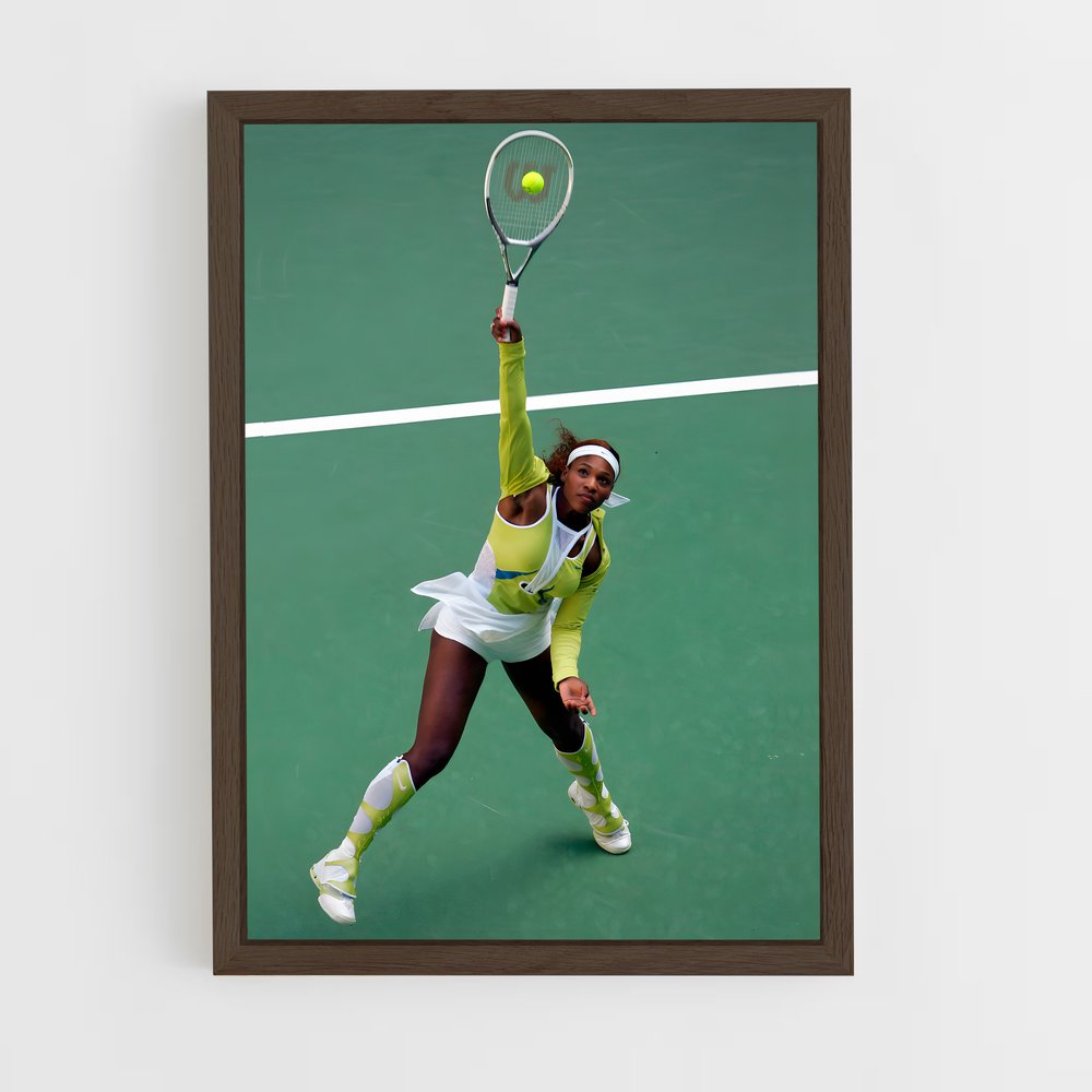 serena-williams-6 cadre Bois foncé