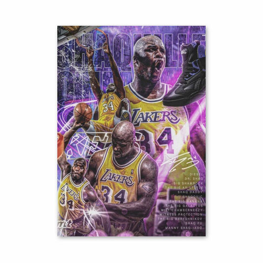 Poster Basketball Lakers Légende