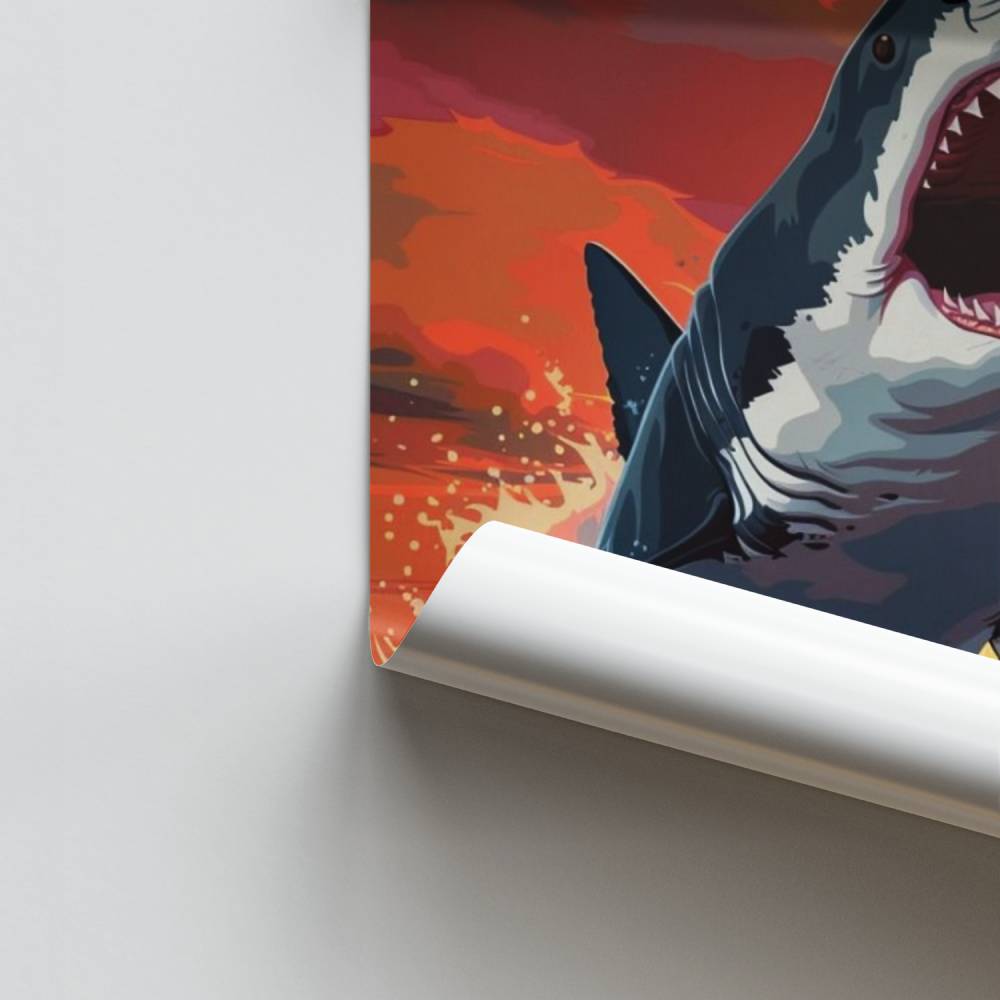 Póster Tubarão Crepuscular