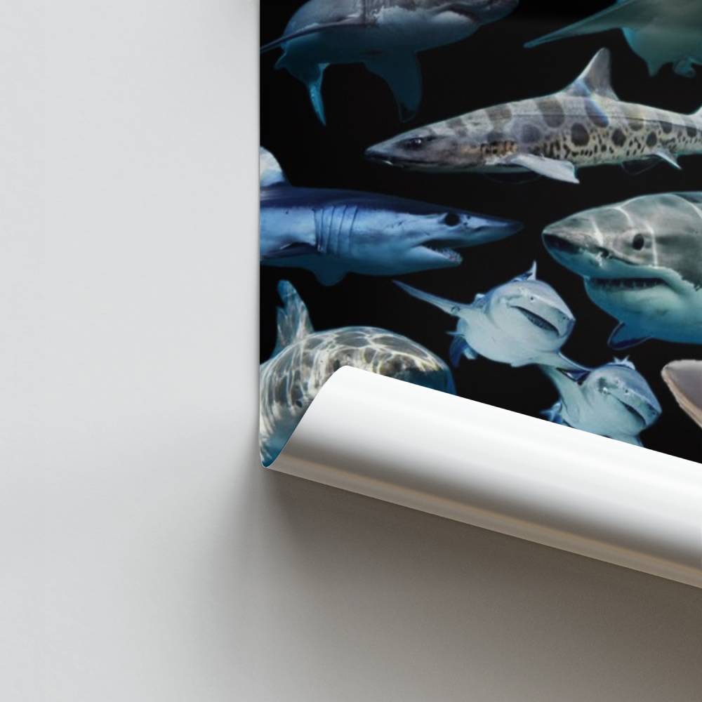 Pôster Tubarões Arco-Íris