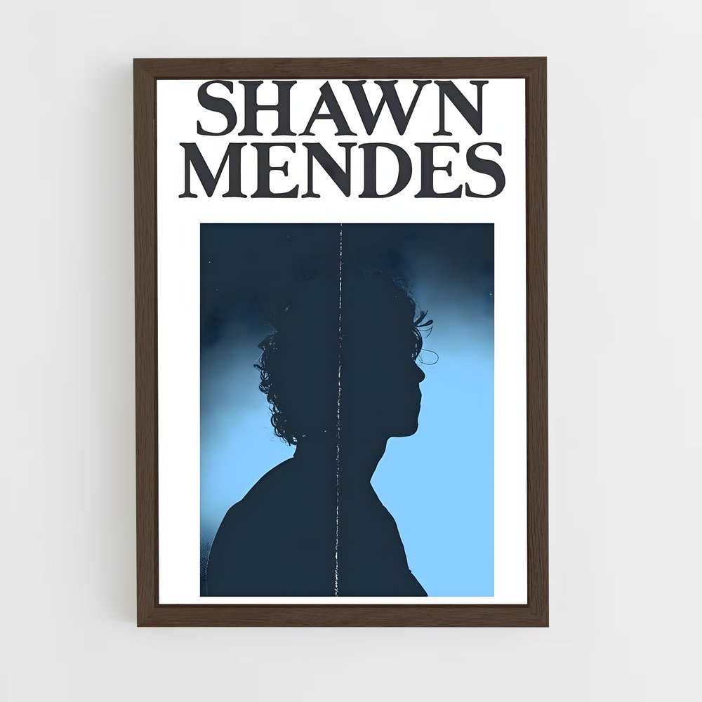 shawn-mendes-9 cadre Bois foncé