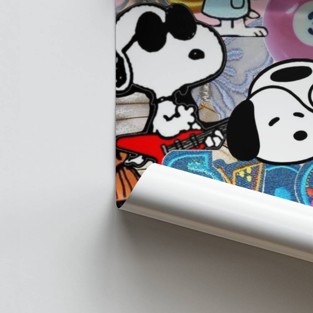 Pôster Snoopy Vintage Pop