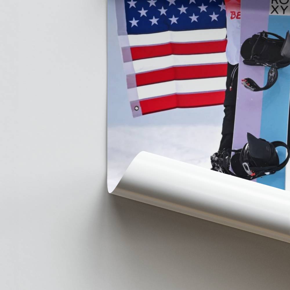 Póster Campeão de Snowboard