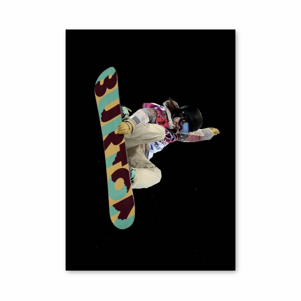 Poster Snowboard Acrobatique