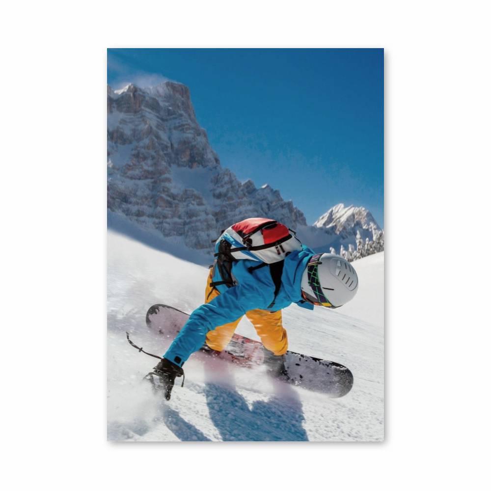 Poster Snowboard Évasion