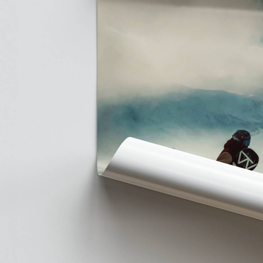 Pôster de aventura na neve