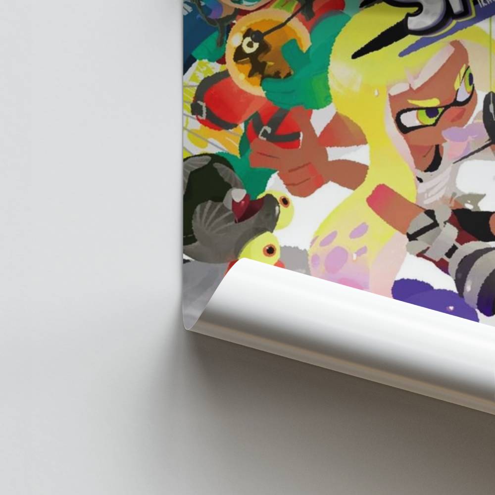 Pôster da arte da batalha de Splatoon