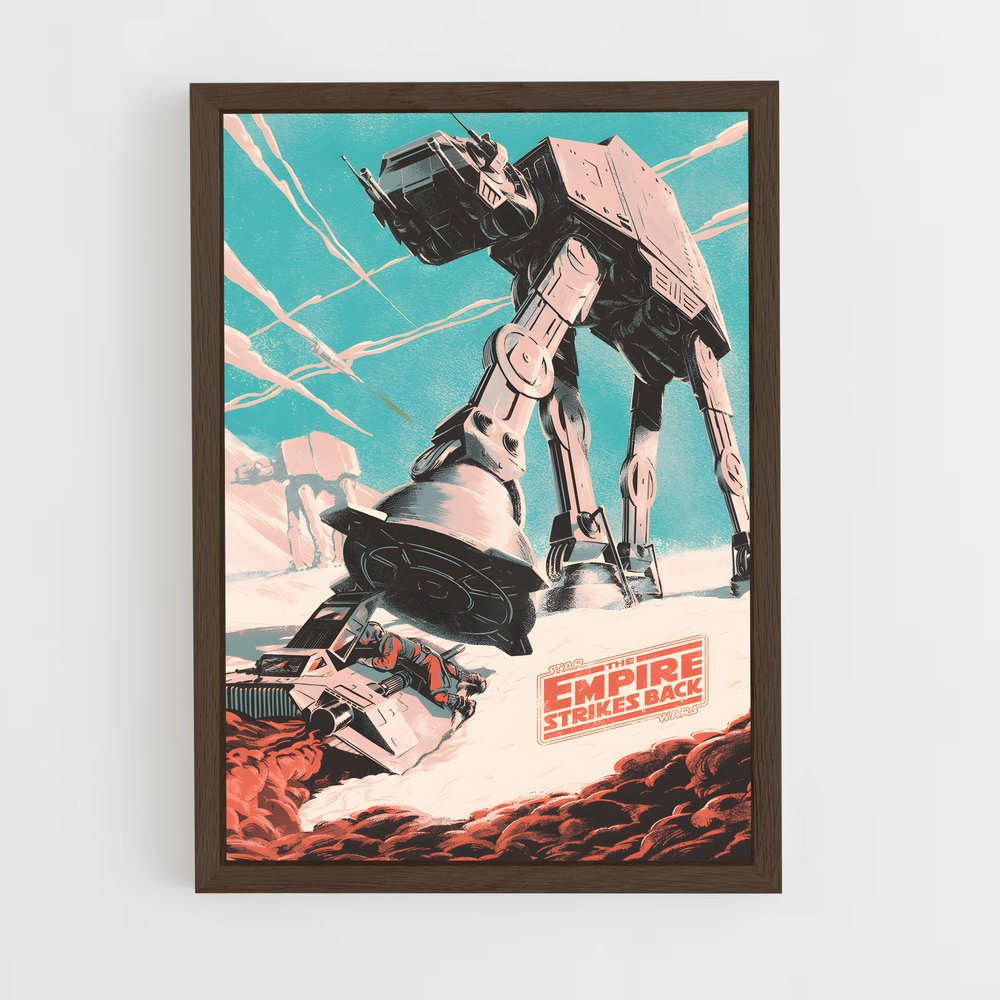 star-wars-13 cadre Bois foncé