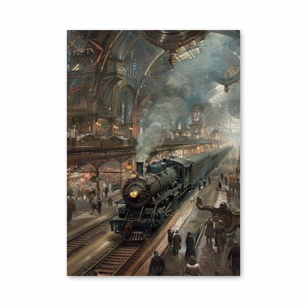 Poster Locomotive Victorienne
