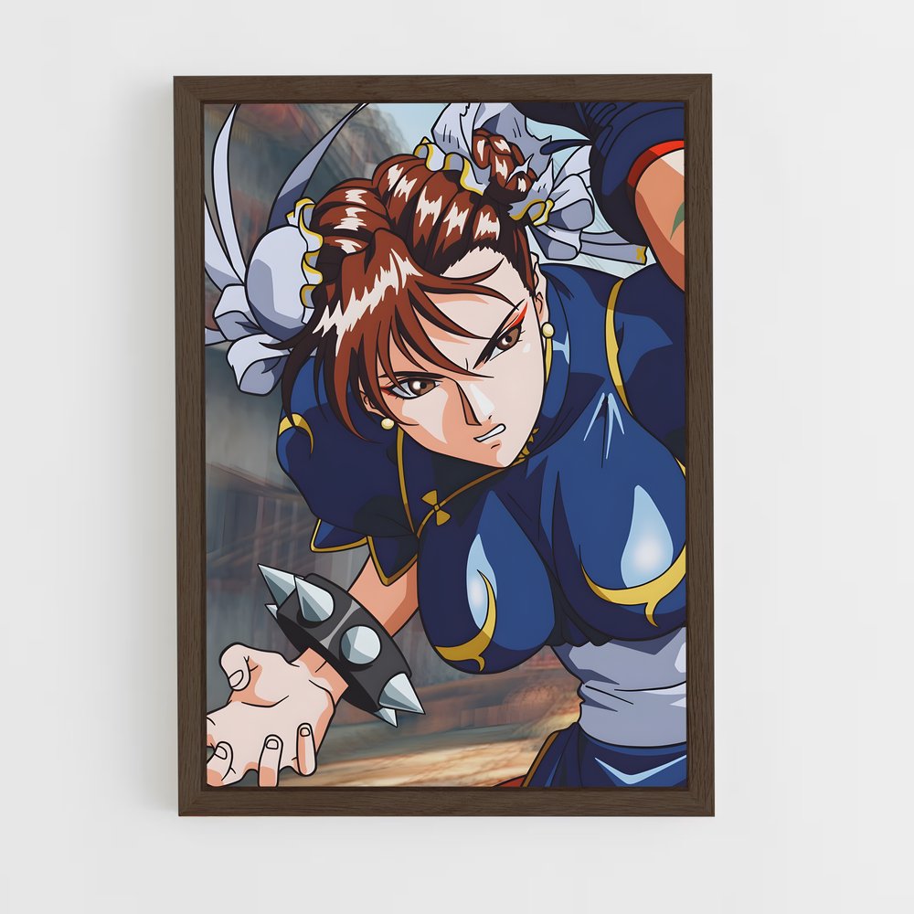 street-fighter-11 cadre Bois foncé